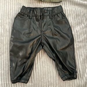 Baby leather pants